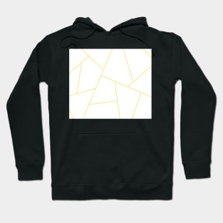 Abstract geometric pattern - gold and white. Hoodie